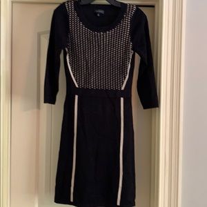 Long sleeve sweater skater dress